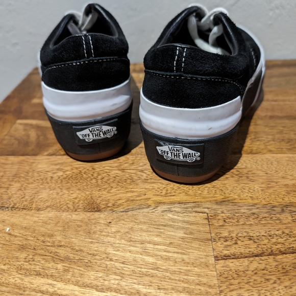 Vans UA Era stacked suede trainers in black & gum - Picture 3 of 8